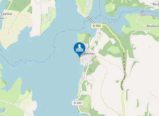 Map of LES VERNHES
