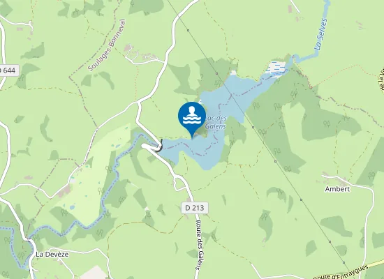 Map of LAC DES GALENS