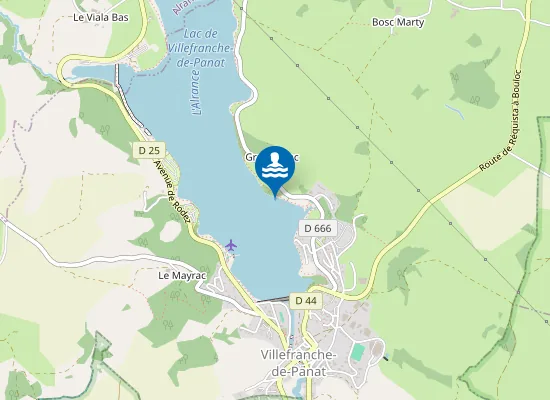 Map of V.V.F GRANOUILLAC