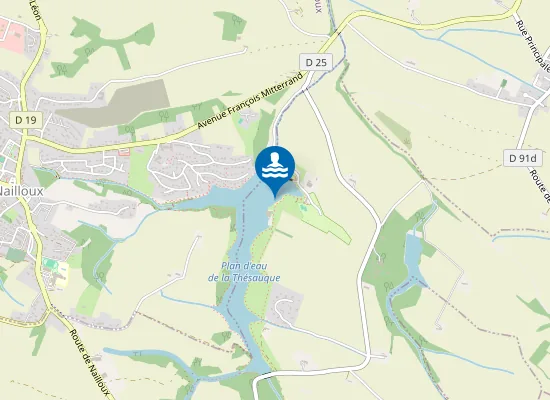 Map of BAIGNADE LAC DE LA THESAUQUE