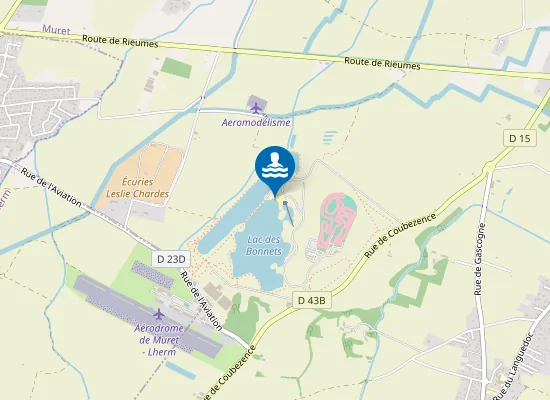 Map of BAIGNADE LAC DES BONNETS MURET