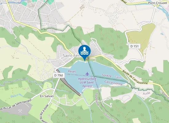 Map of LAC DE SAINT FERREOL