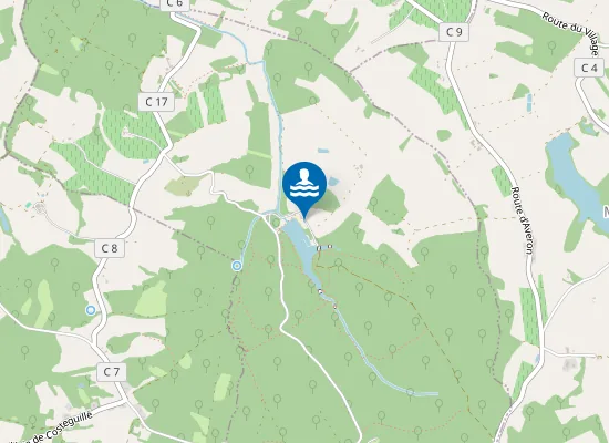 Map of LAC DE LA FORET