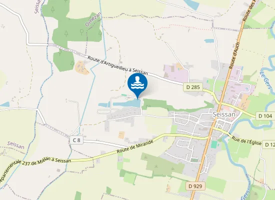 Map of LAC DE SEISSAN