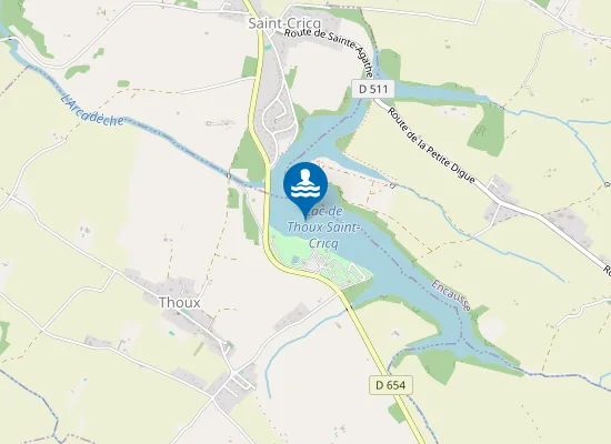 Map of LAC DE ST CRICQ