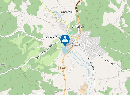 Map of PLAN D'EAU DE LA CAYRE