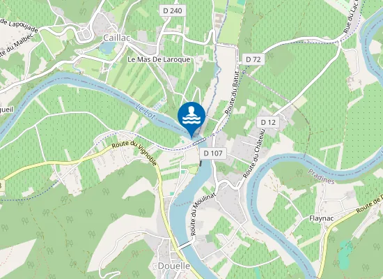 Map of PLAGE DU PONT ANCIENNE VOIE FERREE