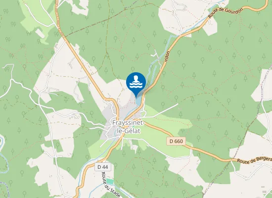 Map of PLAN D'EAU DU MOULIN BAS