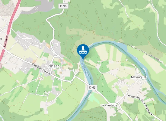 Map of LA BOURGNETTE A MEYRAGUET