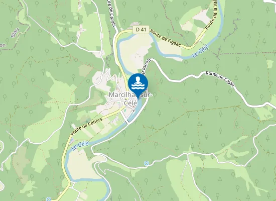 Map of PLAN D'EAU MARCILHAC