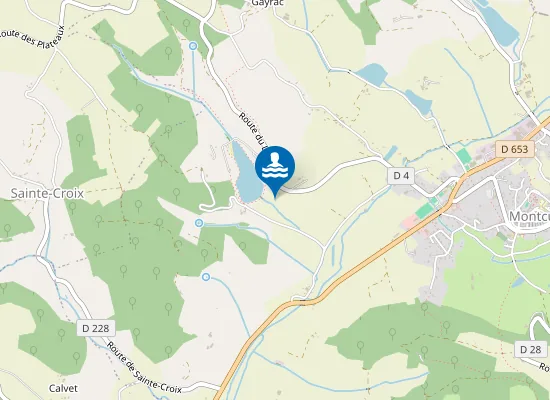 Map of PLAN D'EAU SAINT SERNIN