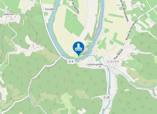 Map of PLAGE CAMPING LES VIGNES