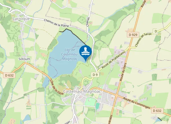 Map of LAC DU MAGNOAC