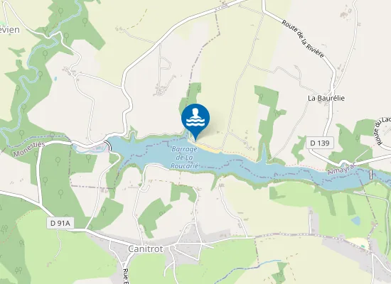 Map of BARRAGE DE LA ROUCARIE