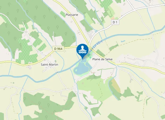 Map of RETENUE DE VERE-GRESIGNE