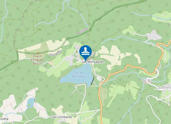 Map of BARRAGE DES MONTAGNES