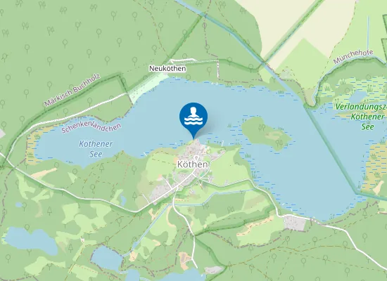 Map of KOETHENER SEE KOETHEN JUGENDHERBERGE