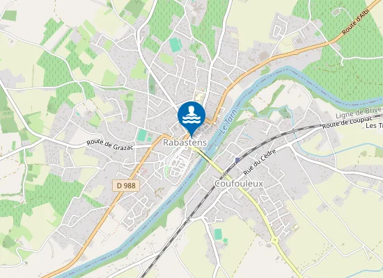 Map of RIVIERE TARN RABASTENS