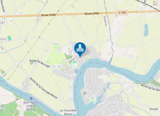 Map of RIVIERE TARN AIGUELEZE