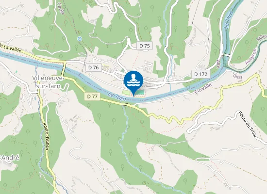 Map of ESPACE BASE DE LOISIRS TREBAS