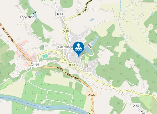 Map of LAC VALLEE DES LOISIRS