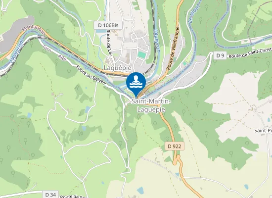 Map of VIAUR PLAGE PMR