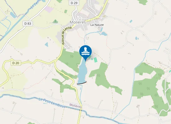 Map of LAC PLAGE SABLE