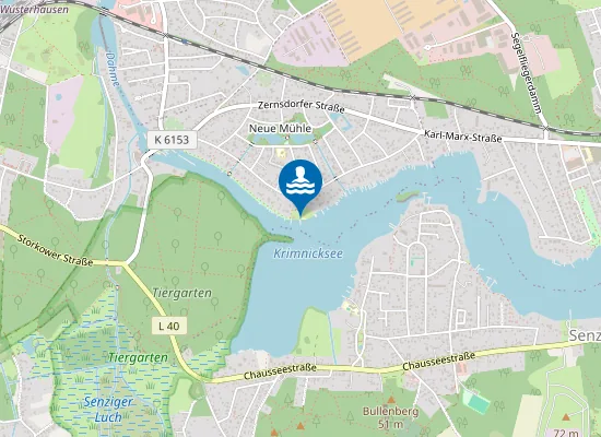 Map of KRIMNICKSEE KOENIGS WUSTERHAUSEN OT NEUE MUEHLE