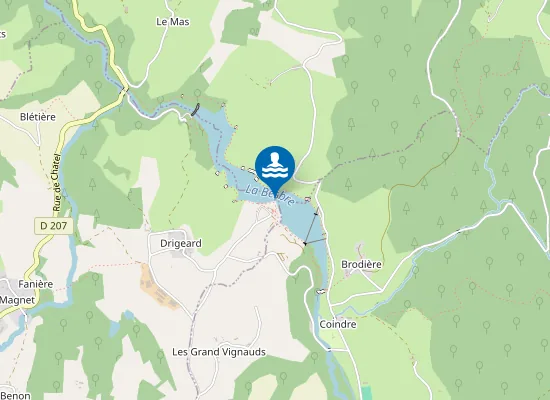 Map of PLAN D'EAU SAINT CLEMENT