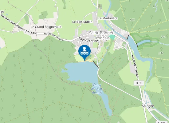 Map of ETANG DE ST-BONNET