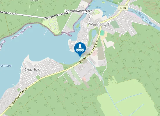 Map of KROSSINSEE WERNSDORF