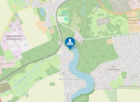 Map of KRUMMER SEE KRUMMENSEE