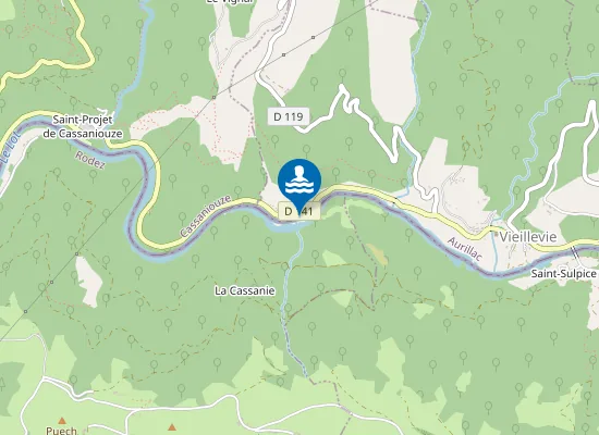 Map of LE SOULOU (RIVIERE LE LOT)