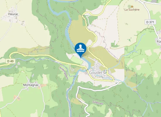 Map of PONT DE GOUDET