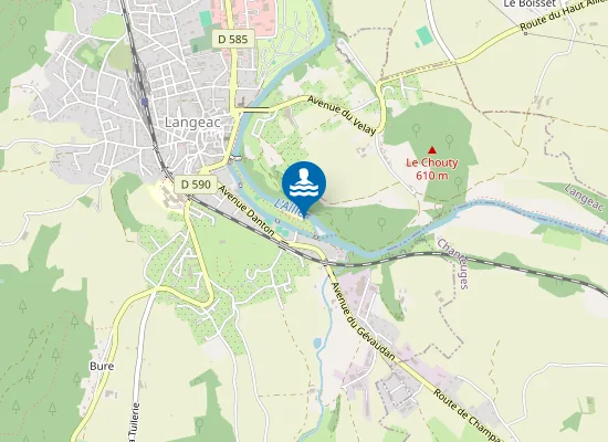 Map of Allier - Ile D'amour