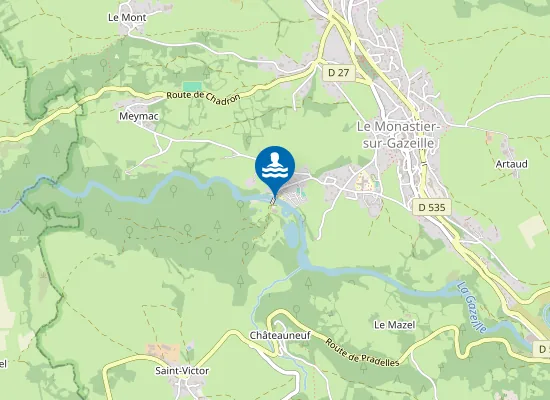 Map of PLAN D'EAU DU MOULIN DE SAVIN