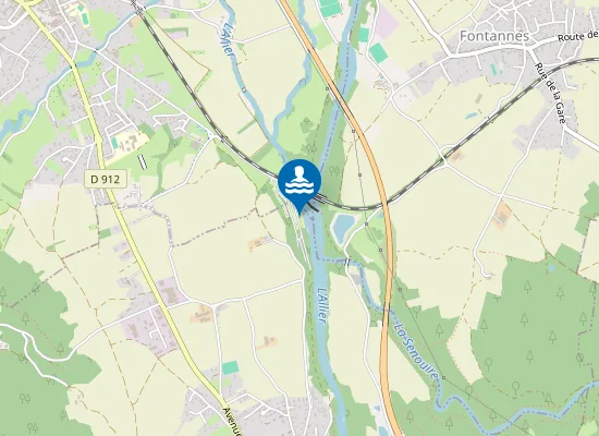 Map of Allier-La Bageasse