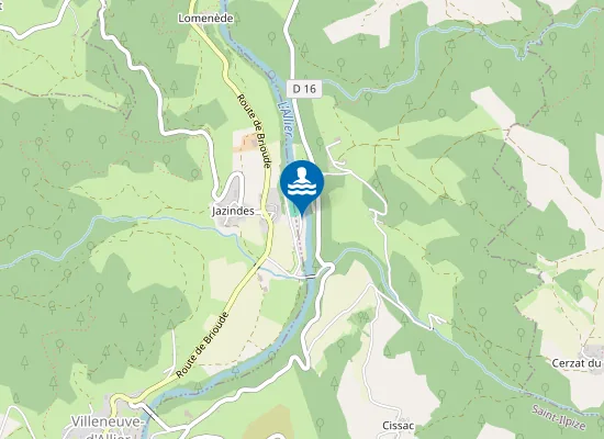 Map of Allier Rive Gauche Camping