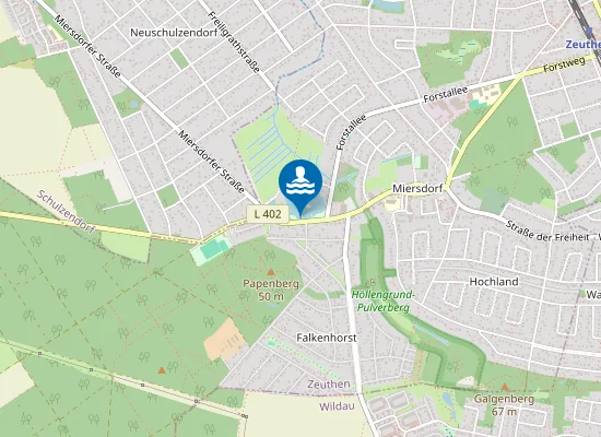 Map of MIERSDORFER SEE ZEUTHEN FREIBAD