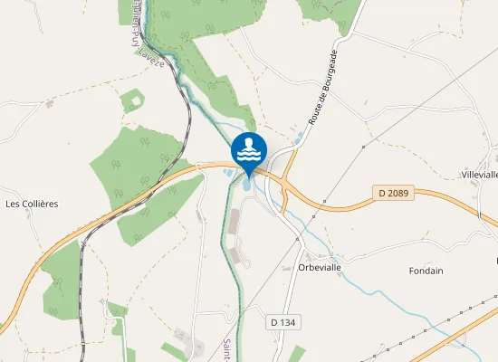 Map of PLAN D'EAU DE LAQUEUILLE