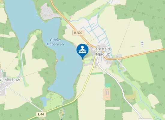 Map of MOCHOWSEE LAMSFELD CAMPINGPLATZ