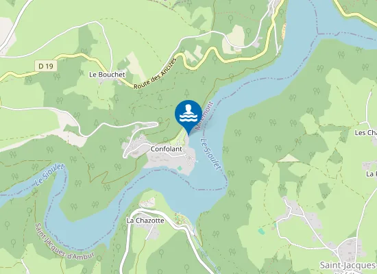 Map of FADES BESSERVES : CONFOLANT