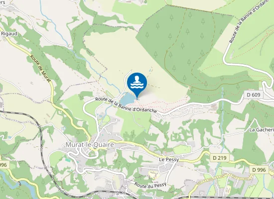 Map of ETANG DE LA BANNE D'ORDANCHE