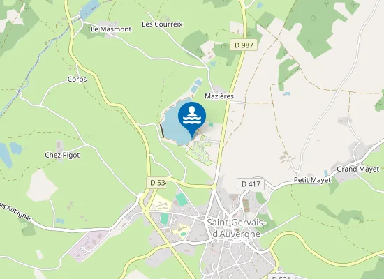 Map of ETANG PHILIPPE : COTE CAMPING