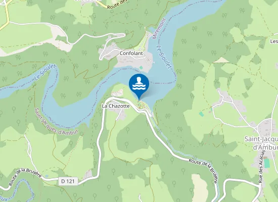 Map of FADES BESSERVES : LA CHAZOTTE