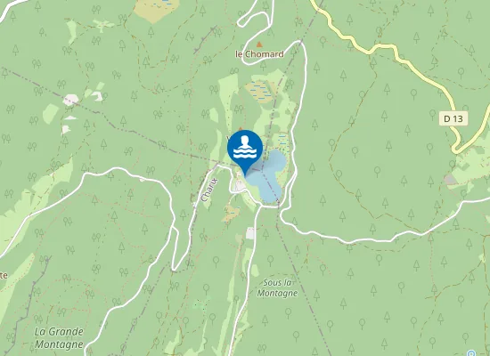 Map of CHARIX - LAC GENIN