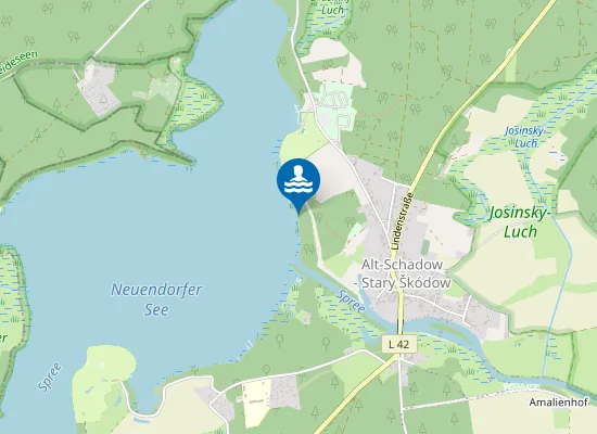 Map of NEUENDORFER SEE HOHENBRUECK