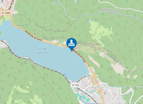 Map of NANTUA - PLAGE DU STADE NAUTIQUE LAC DE NANTUA