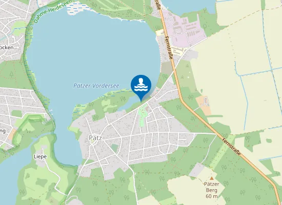 Map of PAETZER VORDERSEE PAETZ