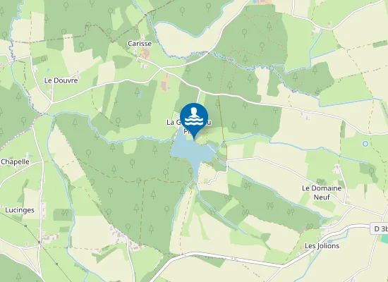 Map of VAL-REVERMONT - PLAN D'EAU DE LA GRANGE DU PIN